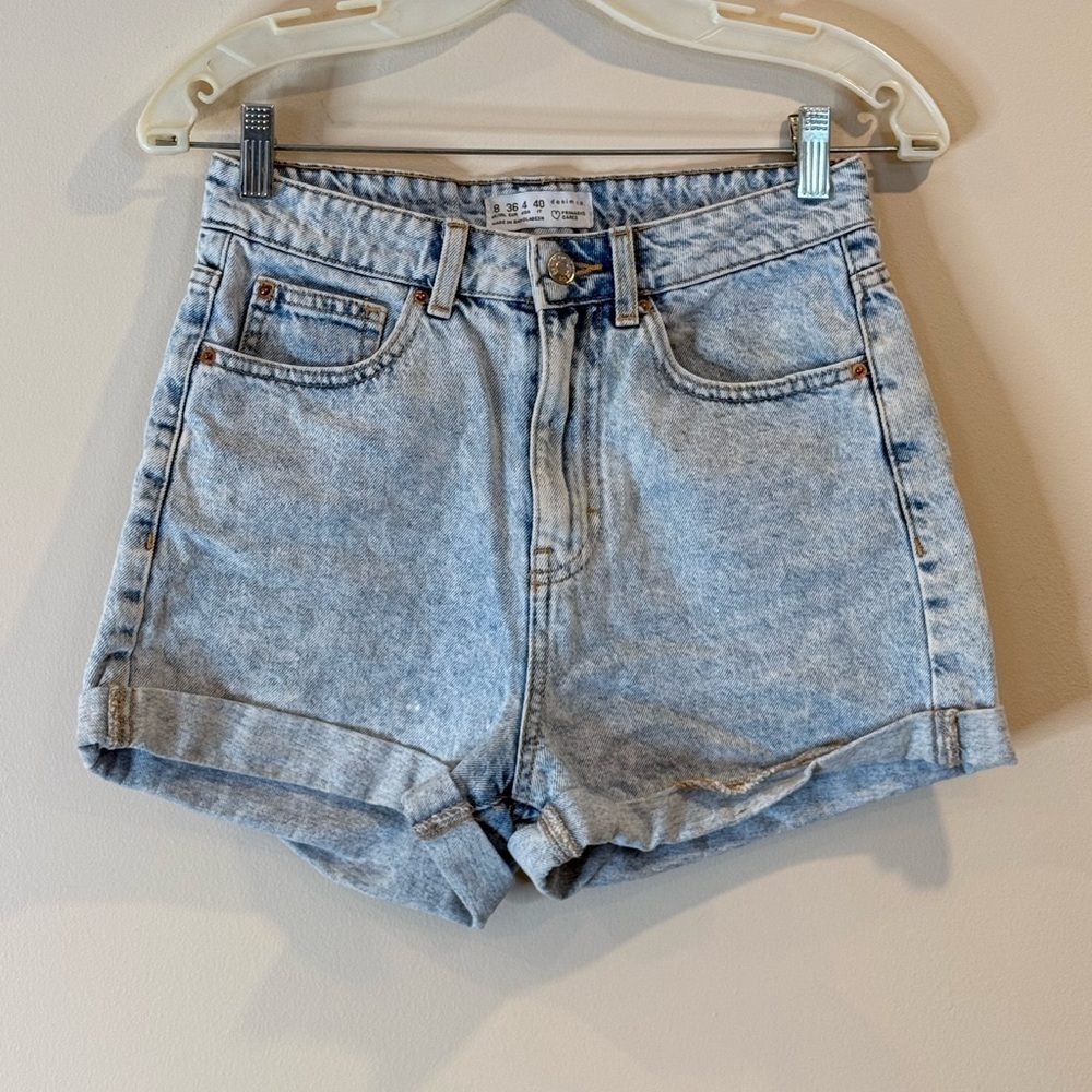 🔥Primark Women’s Light Blue Denim Shorts Size 4 EC🔥